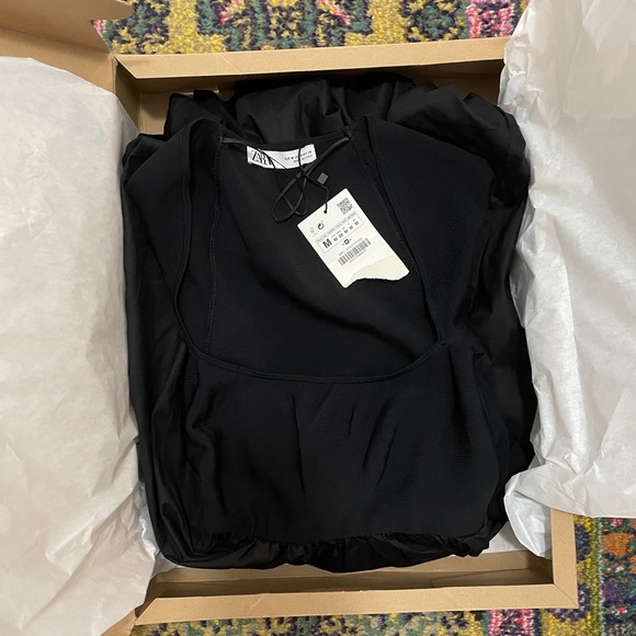 BLOGGER FAVORITE Zara black party dress NWT - Picture 8 of 16